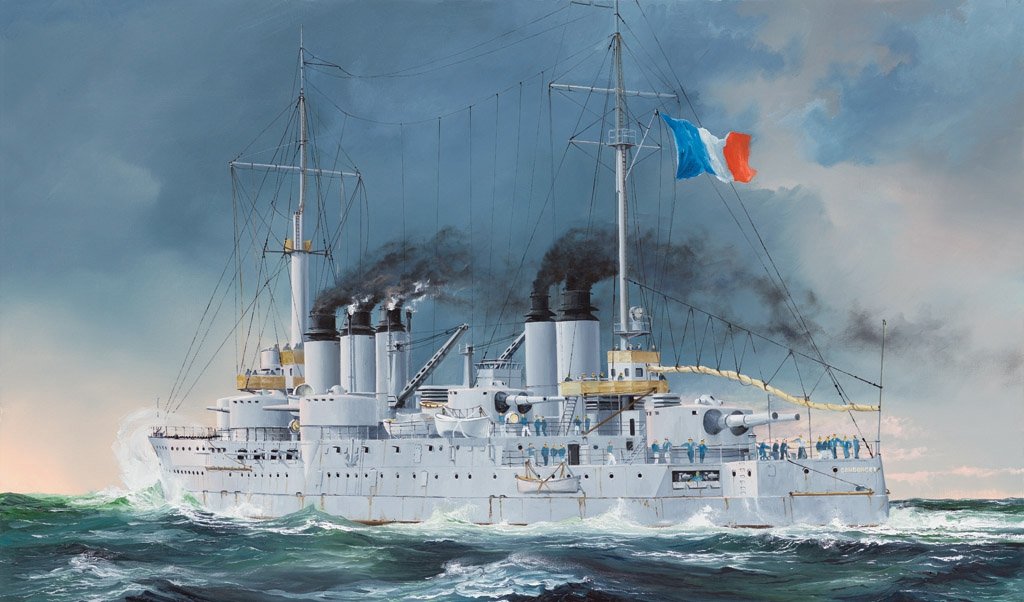 Hobby Boss 86505 Cuirassé Condorcet, modèle pré-dreadnought de la Marine française, échelle 1/350