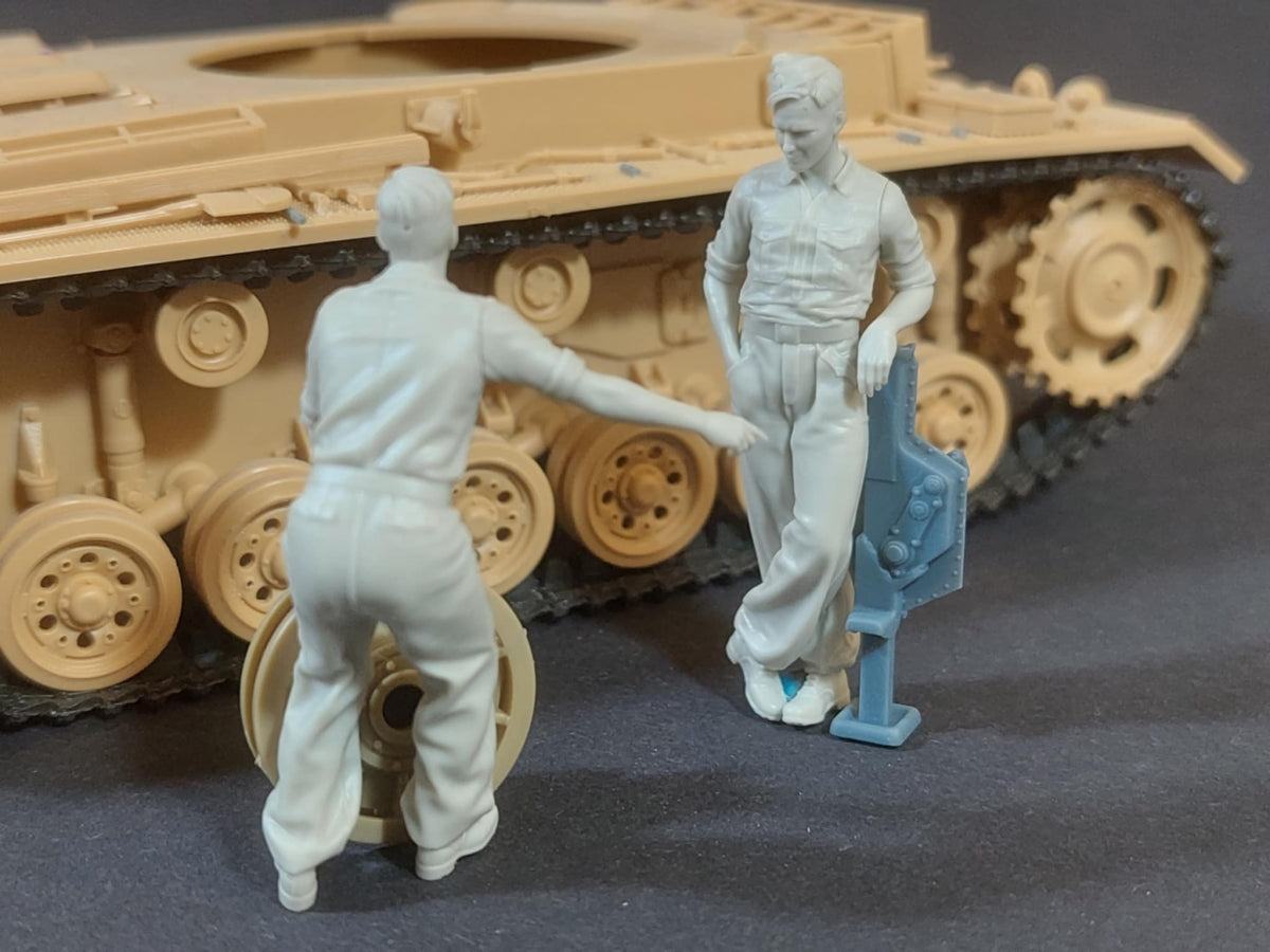 Panzer Art FI35-240 German tank mechanic at work set 1/35 – imagen 2