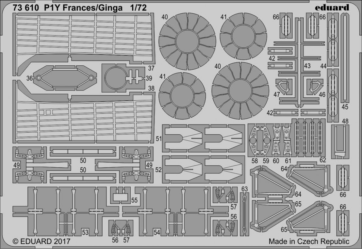 Eduard 73610 P1Y Frances/ Ginga HASEGAWA 1/72 – immagine 2