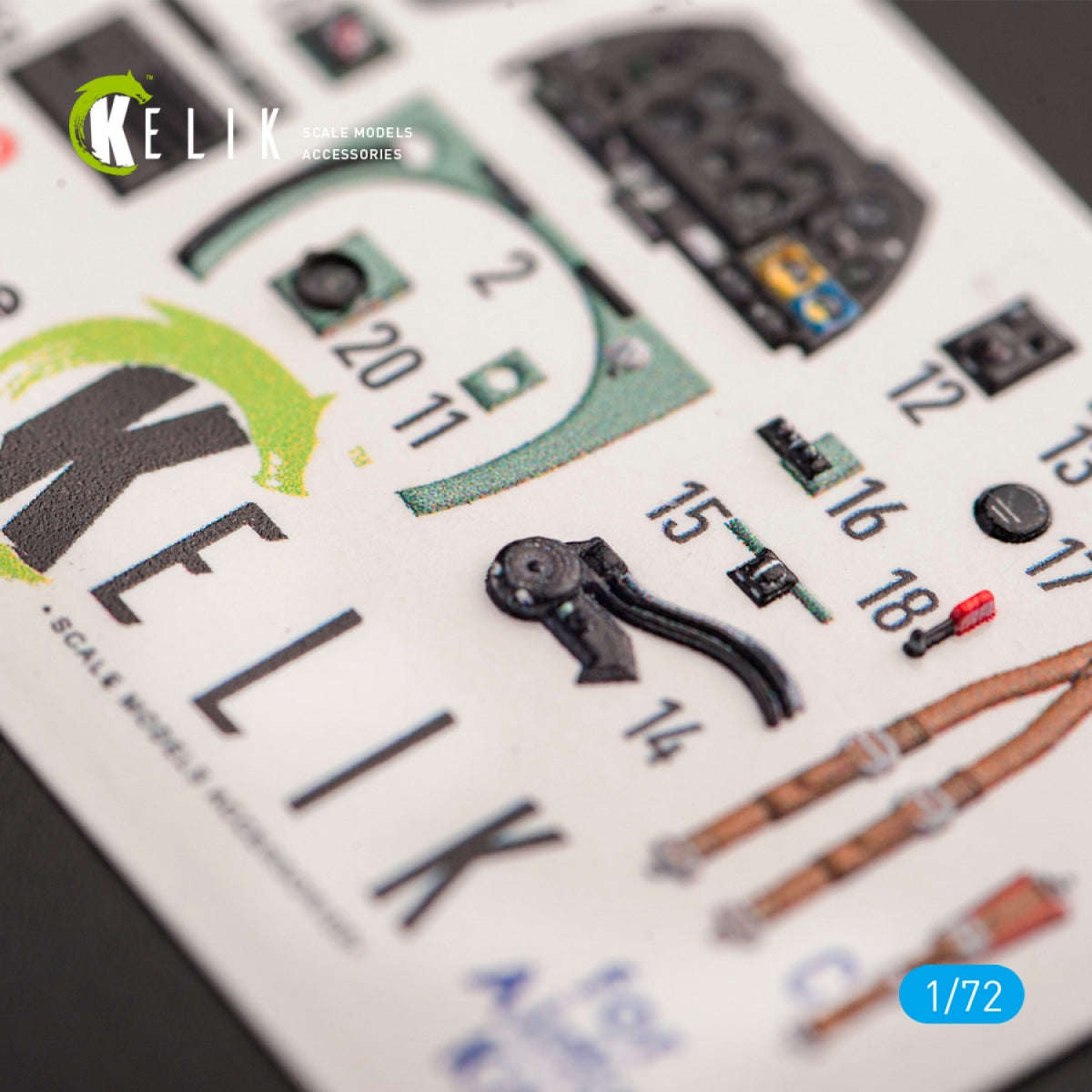 KELIK K72050 SPITFIRE F.MK.22 - INTERIOR 3D DECALS FOR AIRFIX KIT 1/72 – imagen 3