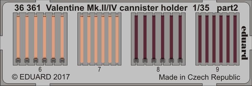 Eduard 36361 Valentine Mk. II/ IV cannister holder TAMIYA 1/35 – immagine 2