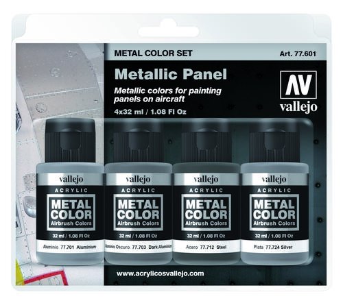 Vallejo 77601 Panneau Métallique 4 x 32 ml