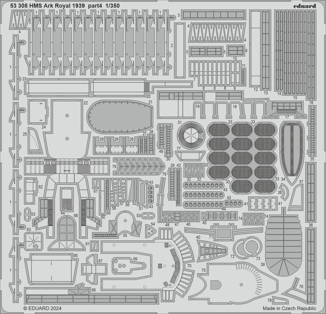 Eduard BIG5372 HMS Ark Royal 1939 I LOVE KIT 1/350 – image 4
