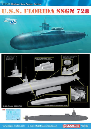 Dragon 1056 U.S.S. FLORIDA SSGN 728 1/350 – imagen 2