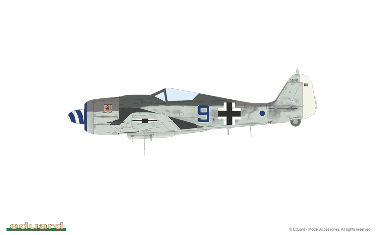 Eduard 7463 Fw 190A-8 standard wings 1/72 – imagen 12