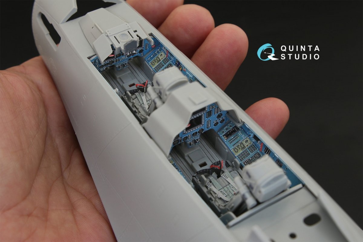 Quinta Studio QD32041 Su-30MKK 3D-Printed &amp;amp; coloured Interior on decal paper (for Trumpeter kit) 1/32 – immagine 8