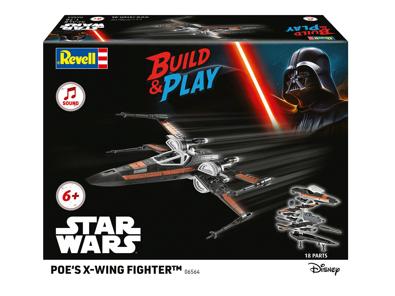 Revell 06564 Poe's X-Wing Fighter w/sound 1/78