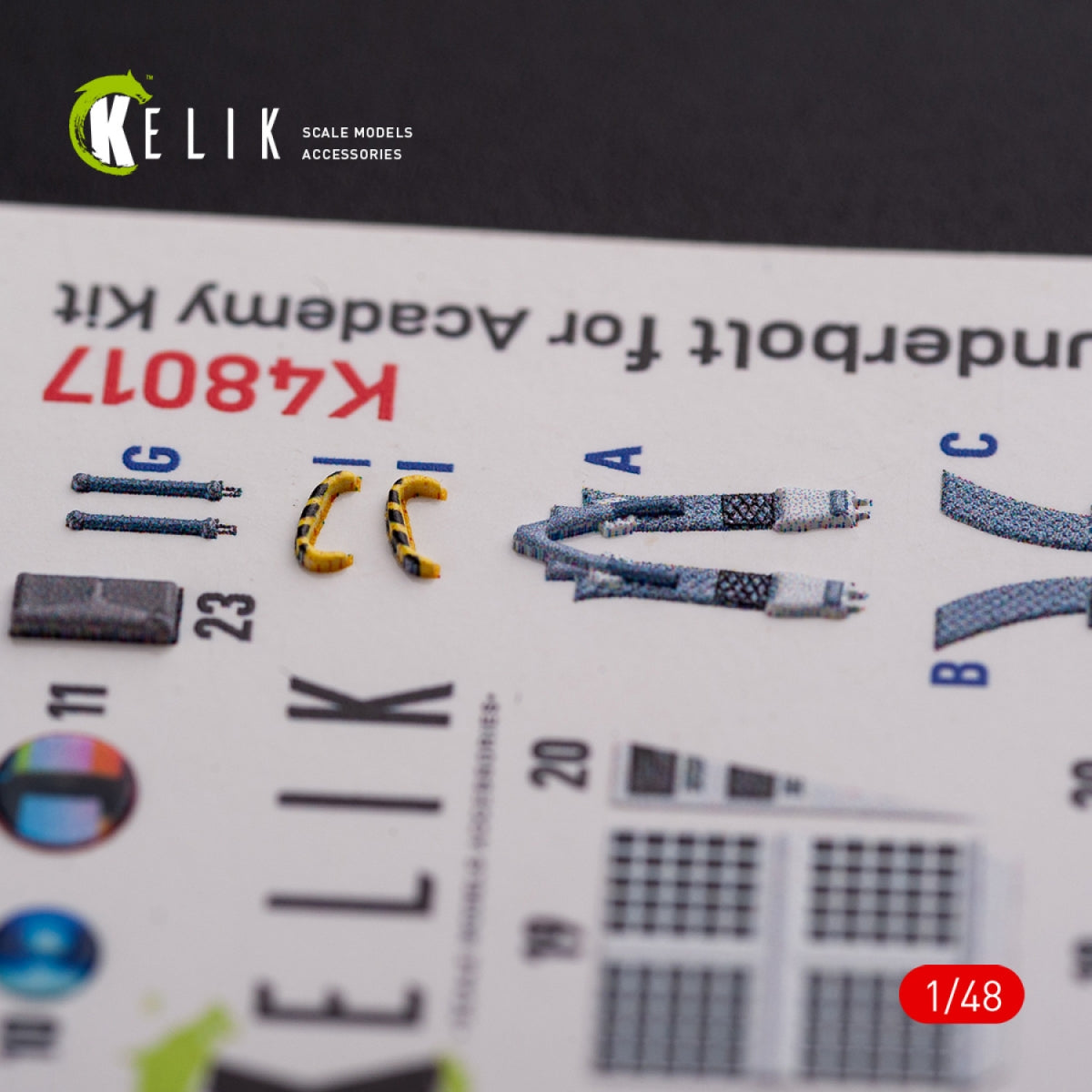 KELIK K48017 A-10C &amp;quot;Thunderbolt&amp;quot; interior 3D decals for Academy kit 1/48 – image 6