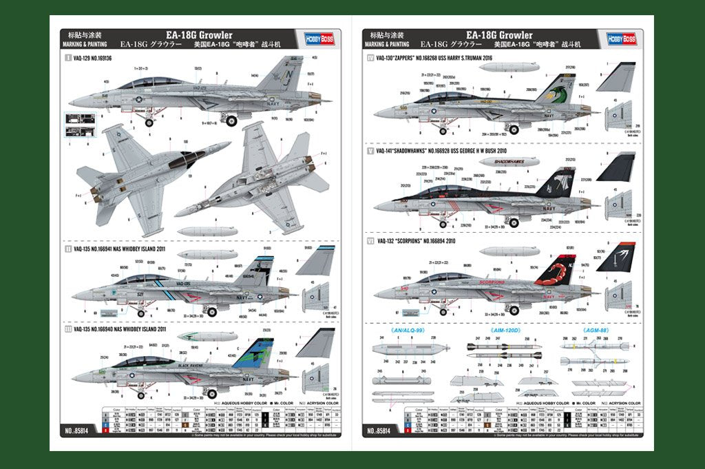 Hobby Boss 85814 EA-18G Growler 1/48 – imagen 4