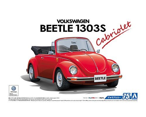 Aoshima 05572 VOLKSWAGEN 15ADK Coccinelle 1303S Cabriolet &amp;#39;75 1/24