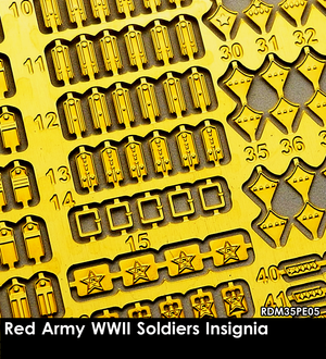 RADO Miniatures RDM35PE05 Red Army WWII Soldiers Insignia 1/35 – immagine 2