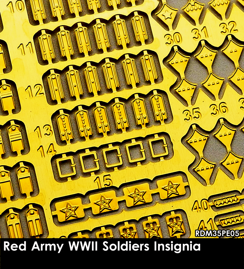 RADO Miniatures RDM35PE05 Red Army WWII Soldiers Insignia 1/35 – immagine 2