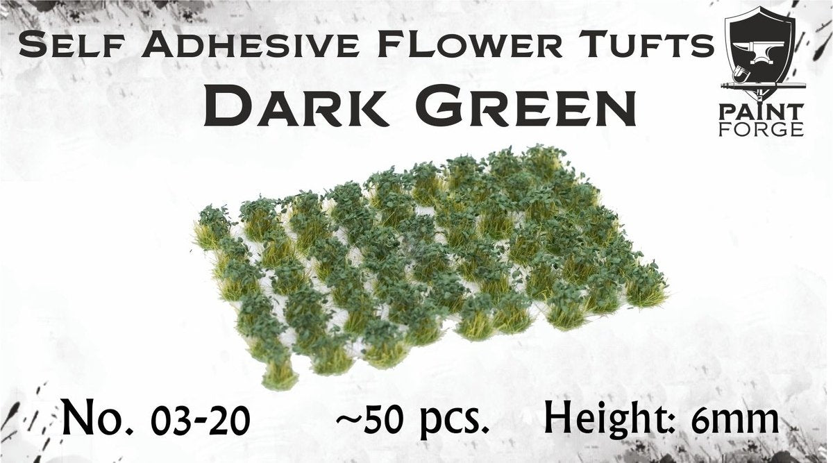 Paint Forge PFFL2603 Dark Green Flowers 6mm