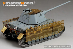 Voyager Model PEA382 German Pz.Kpfw.IV Ausf.J mit Panther F turret &amp;quot;Thoma shields&amp;quot; wire mesh schürzen 1/35 – Bild 2