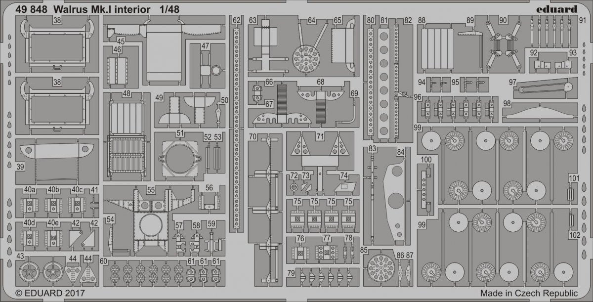 Eduard 49848 Walrus Mk. And interior AIRFIX 1/48