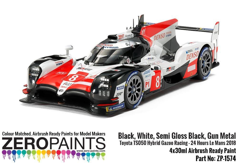 Zero Paints ZP-1574 Toyota TS050 Hybrid Gazoo Racing Paint Set 4x30ml – immagine 2