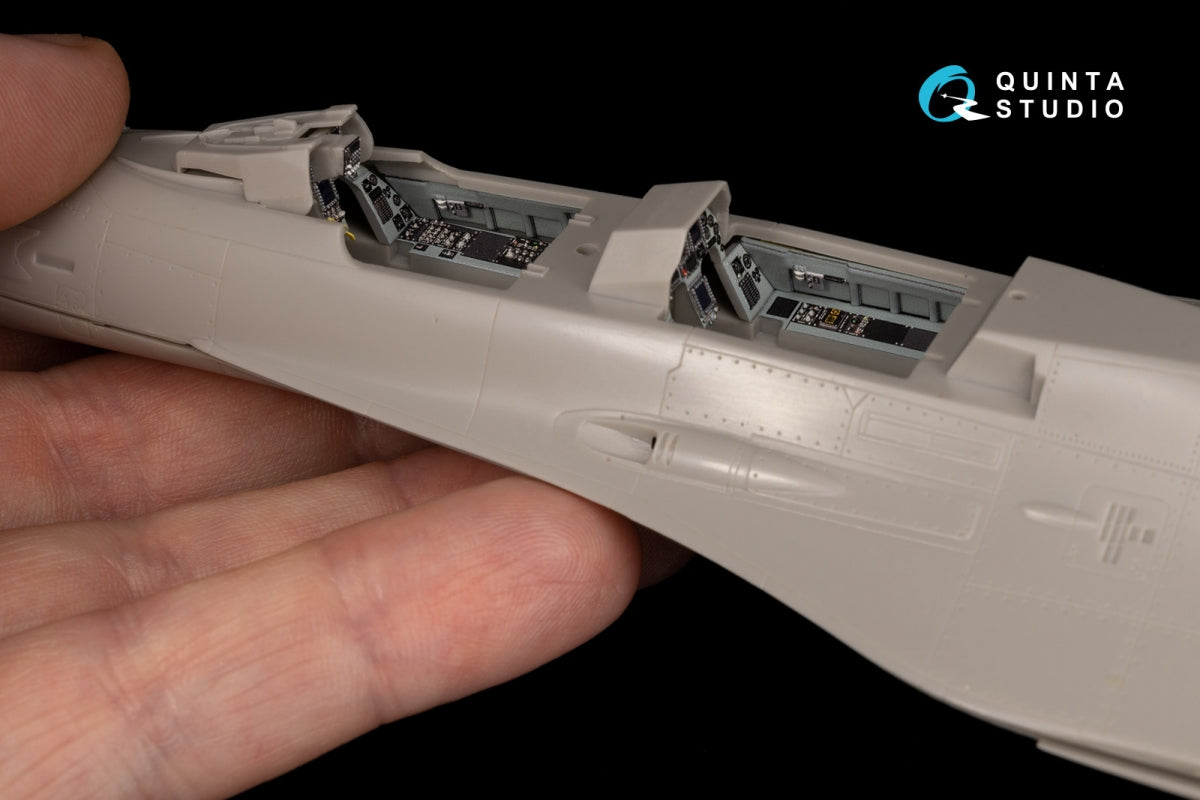 Intérieur coloré imprimé en 3D sur papier décalcomanie Quinta Studio QD48059 Mitsubishi F-2B (Hasegawa) 1/48 – image 10