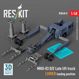 RESKIT RSK48-0008 MHU-83 D/E Late lift truck LOWER loading position (3D Printed model kit) 1/48 – immagine 4