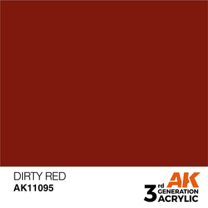 AK Interactive AK11095 DIRTY RED – STANDARD 17 ml