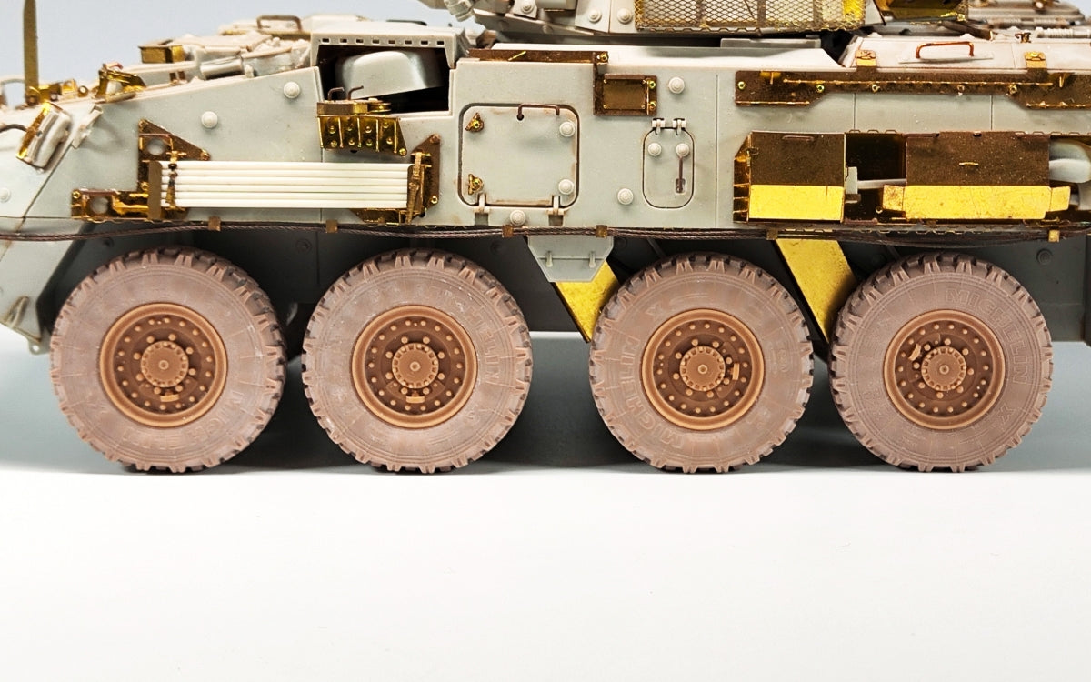 E.T. Model P35-158 U.S.Army Stryker Armored Vehicle Sagged Wheels For TRUMPETER Kit 1/35 – Bild 6