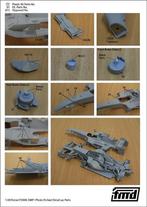 KA Models FE-20008 FERRARI 248F1 DETAIL-UP SET Fujimi 1/20 – Bild 3
