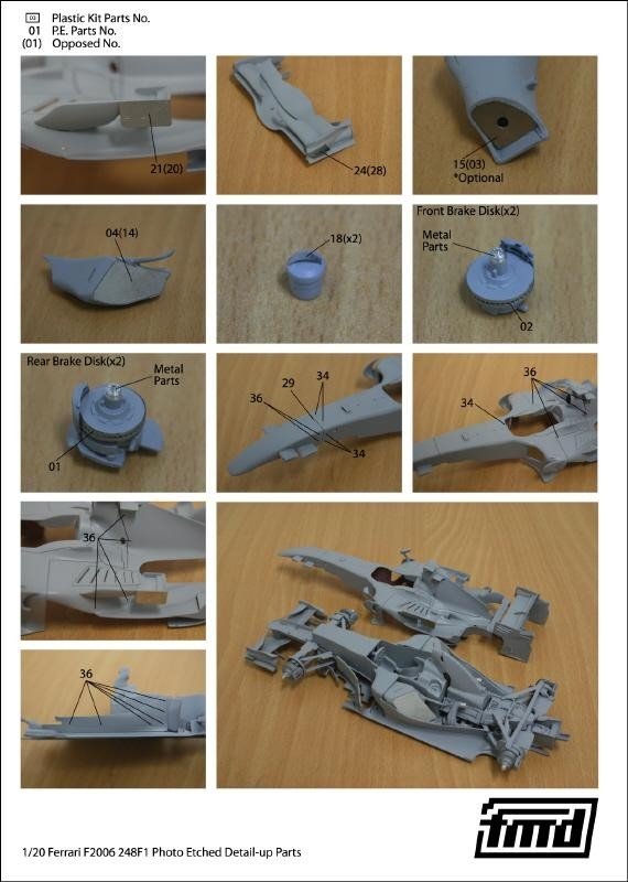 KA Models FE-20008 FERRARI 248F1 DETAIL-UP SET Fujimi 1/20 – Bild 3