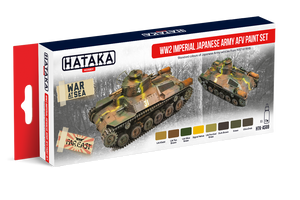Hataka HTK-AS69 WW2 Imperial Japanese Army AFV paint set (8x17ml) – zdjęcie 2