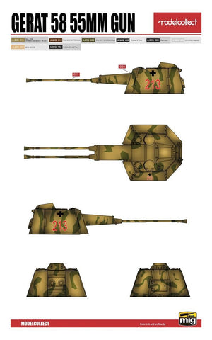 Modelcollect UA72150 WWII Germany landcruiser p.1000 ratte weapon set pack 1/72 – Bild 6