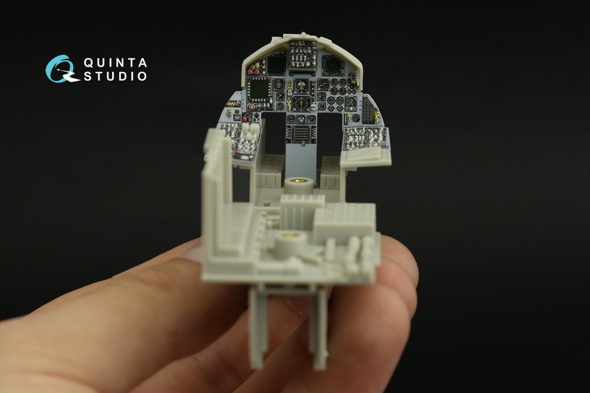 Quinta Studio QDS-32157 F-15C Late/F-15J late 3D-Printed &amp;amp; coloured Interior on decal paper (Tamiya) (small version) 1/32 – immagine 4