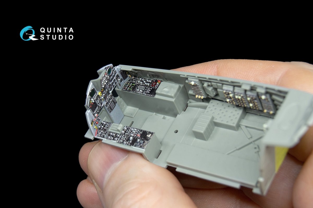 Quinta Studio QD48039 F-15C 3D-Printed &amp;amp; coloured Interior on decal paper (for GWH kit) 1/48 – immagine 5