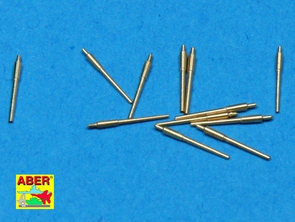 Aber 1/700L-15 Set of 12 pcs 150 mm barrels for German ships: Bismarck, Tirpitz, Scharnhorst, Gneisenau 1/700
