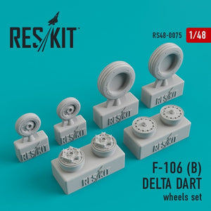 RESKIT RS48-0075 Convair F-106 (B) Delta Dart wheels set 1/48