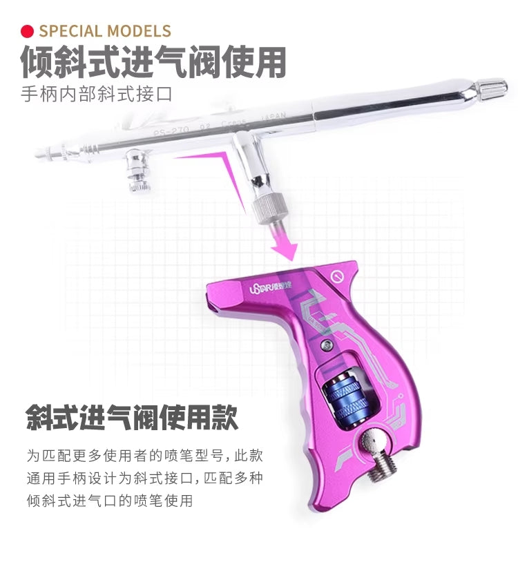 U-Star UA-90941 Airbrush Grip (Purple) – immagine 2