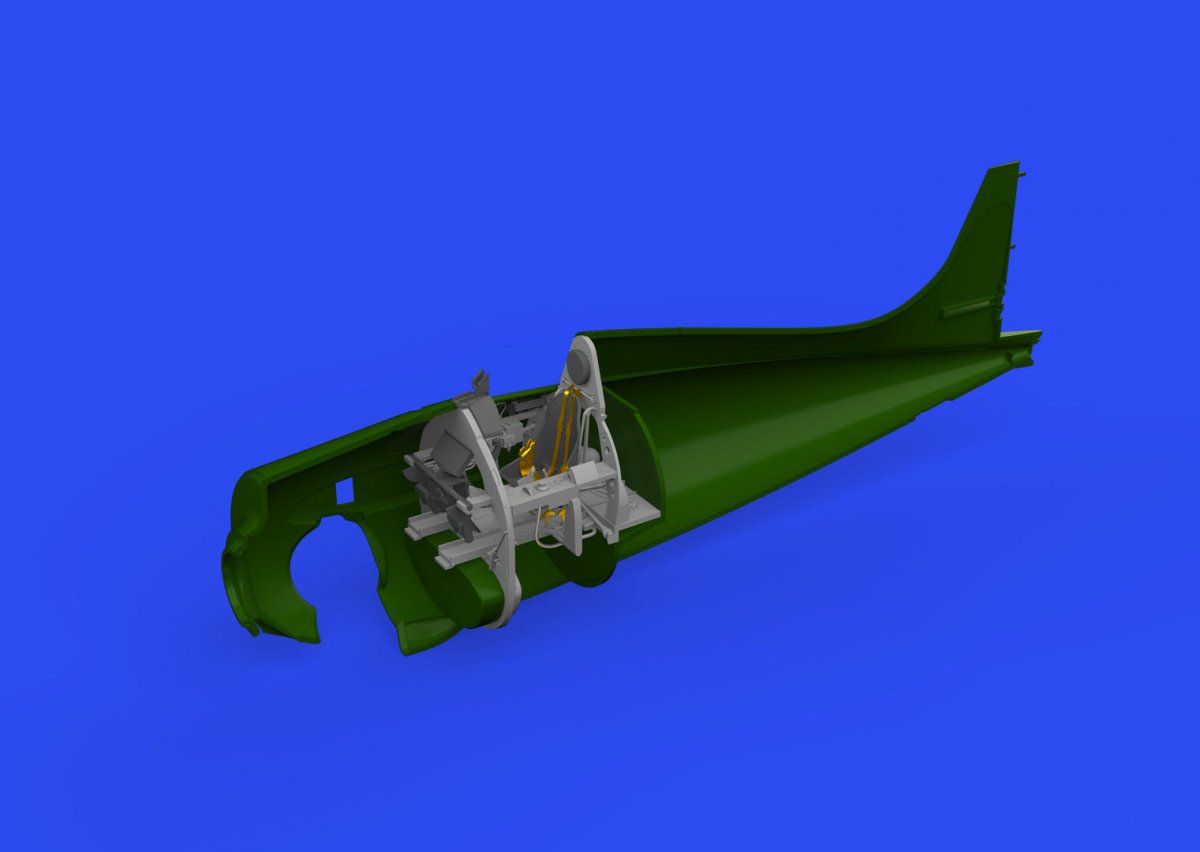 Cockpit Eduard 648777 F4F-3 avec viseur à réflecteur - Impression Eduard 1/48