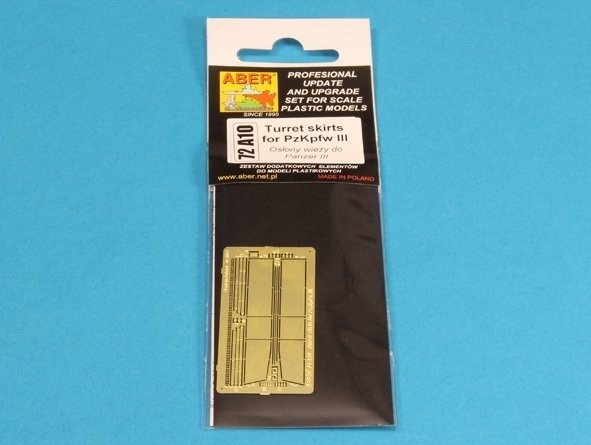 Aber 72A10 Osłony wieży do PzKpfw III / Turret skirts for PzKpfw III 1/72 – Bild 4