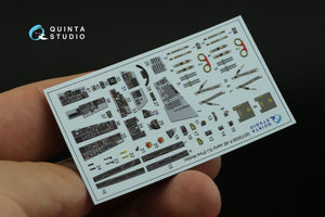 Quinta Studio QD72029 F-4E early/F-4EJ 3D-Printed &amp;amp; coloured Interior on decal paper (for FineMolds kit) 1/72 – Bild 4