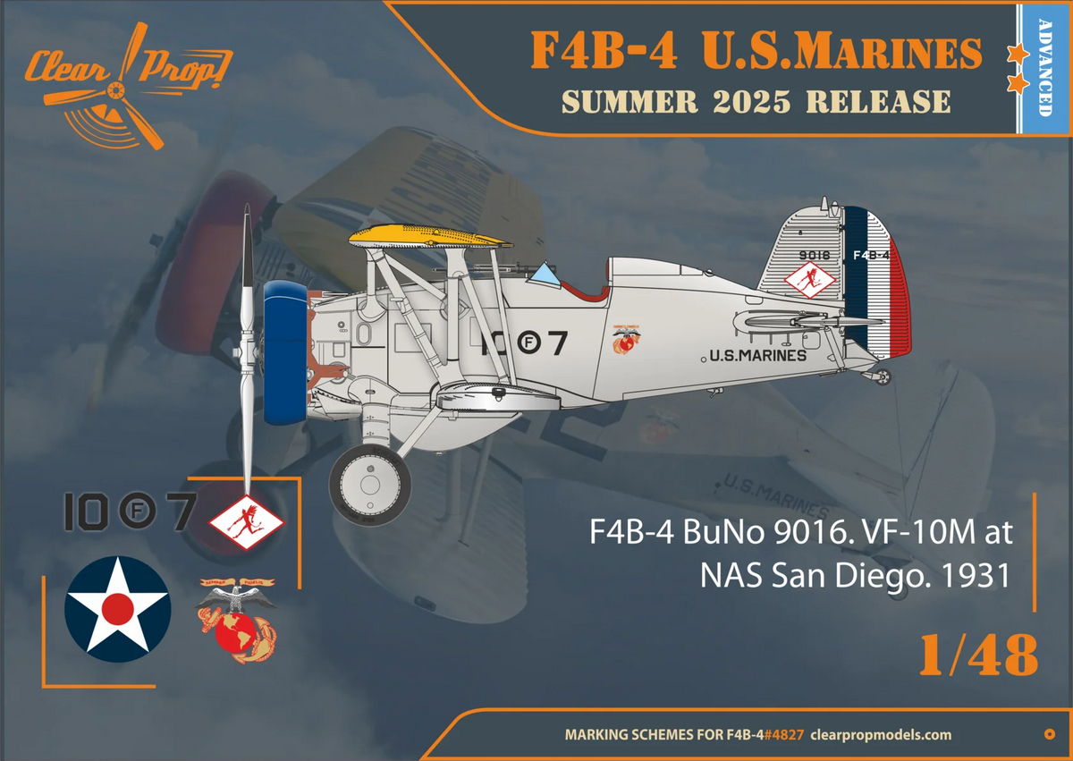 Clear Prop! CP4827 Boeing F4B-4 in US Marines Service 1/48 – imagen 4