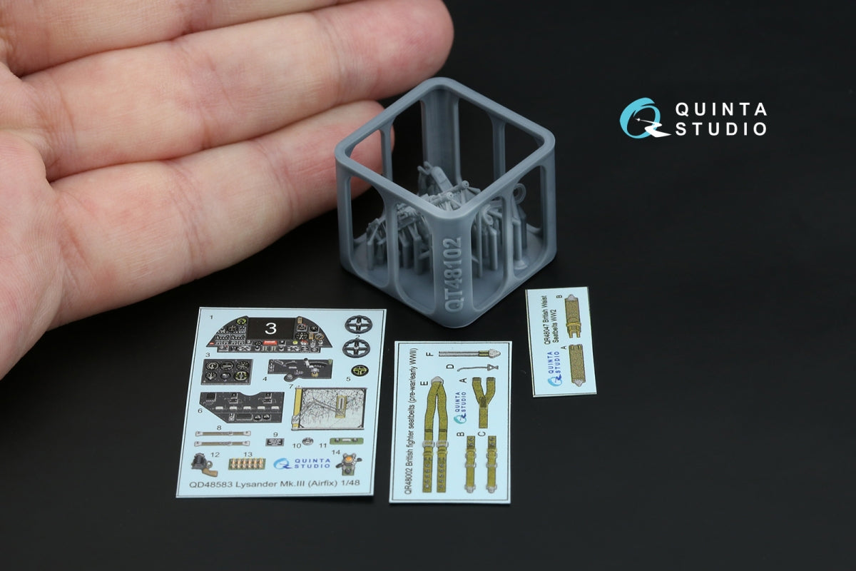 Quinta Studio QD+48583 Westland Lysander Mk.III 3D-Printed &amp;amp; coloured Interior on decal paper (Airfix) (with 3D-printed resin parts) 1/48 – zdjęcie 5