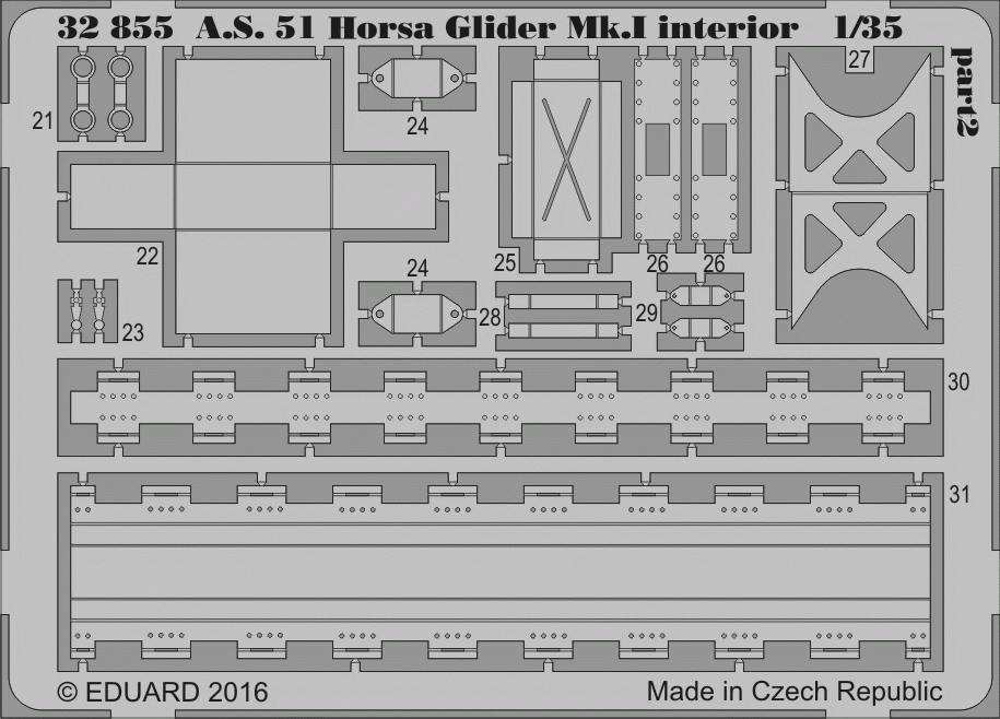 Eduard 32855 AS 51 Horsa Glider Mk. And interior 1/35 BRONCO