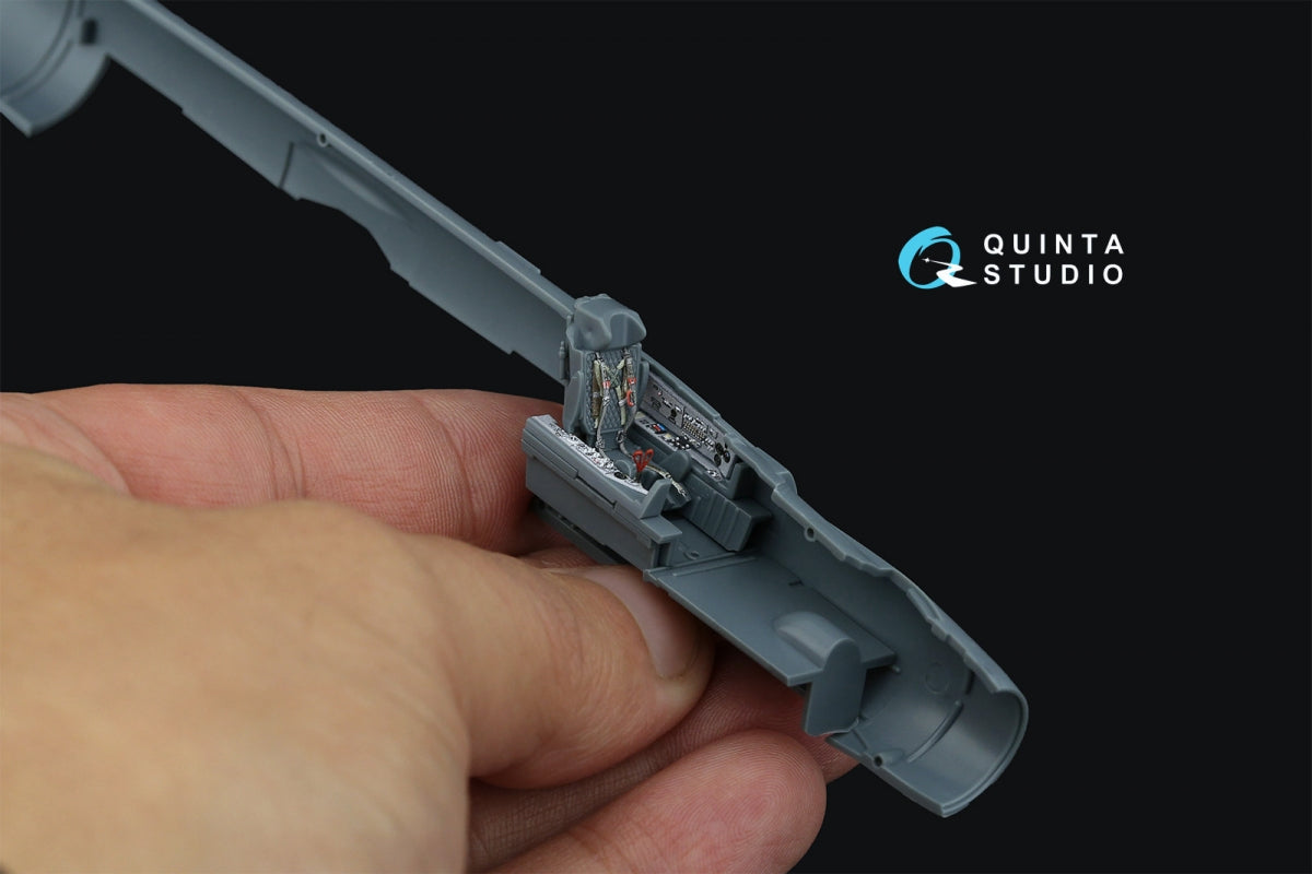 Quinta Studio QD72109 MiG-21PFM Gray panels 3D-Printed &amp;amp; coloured Interior on decal paper (Eduard) 1/72 – immagine 9