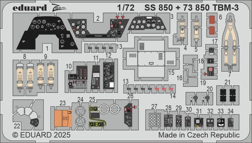 Eduard 73850 TBM-3 HOBBY BOSS 1/72 – immagine 2