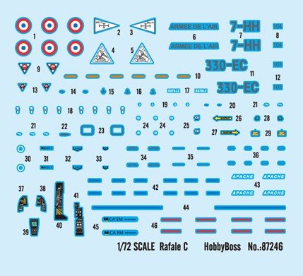 Hobby Boss 87246 French jet fighter Rafale C 1/72 – imagen 10