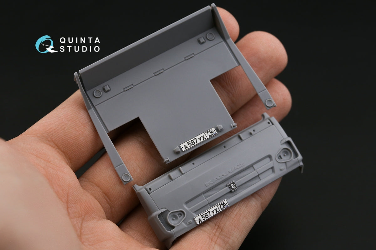 Intérieur coloré imprimé en 3D sur papier décalcomanie (Zvezda) pour KAMAZ-43509 (Quinta Studio QDS-43001) (Petite version) 1/43 – image 14