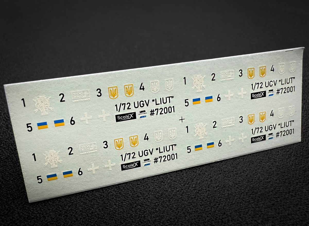 ScaleX VG 72001 UGV "LIUT" PKT 4 per kit 1/72