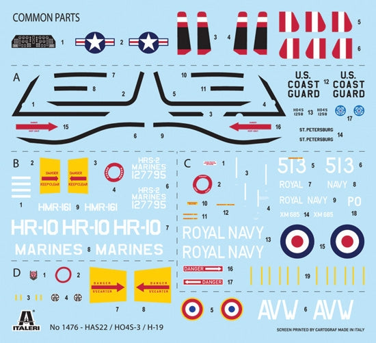 Italeri 1476 HO4S-3 / HAS.7 / H-19 1/72 – Bild 3