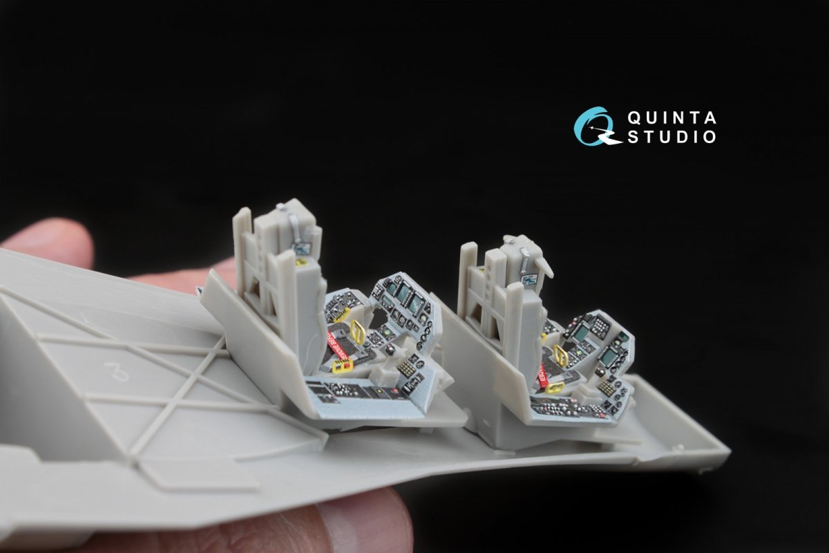 Quinta Studio QD48032 F-16D 3D-Printed &amp;amp; coloured Interior on decal paper (for Hasegawa kit) 1/48 – Bild 8