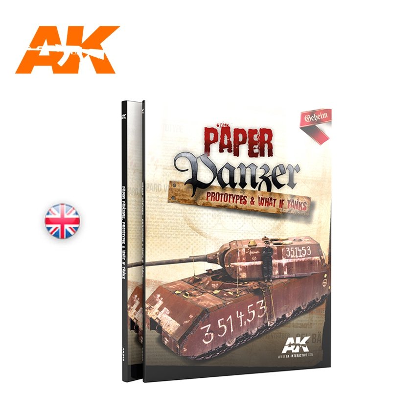 AK Interactive AK246 PAPER PANZER : PROTOTYPES ET CHARS D'ASSAUT (ANGLAIS)