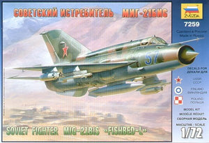 Zvezda 7259 MIG-21 bis Soviet Fighter 1/72