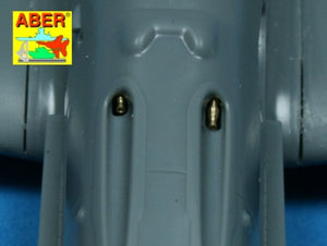 Aber A48 003 Set of 4 barrels tips for German 7,92 mm MG 17 aircraft machine guns 1/48 – zdjęcie 3