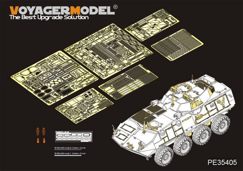Maquette Voyager PE35405 LAV-A2 USMC moderne de base pour TRUMPETER 01521 1/35